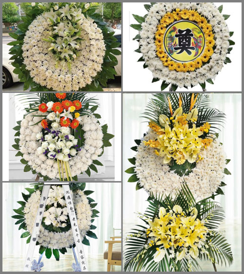 山东青岛黄岛区大村镇林子村花圈速递